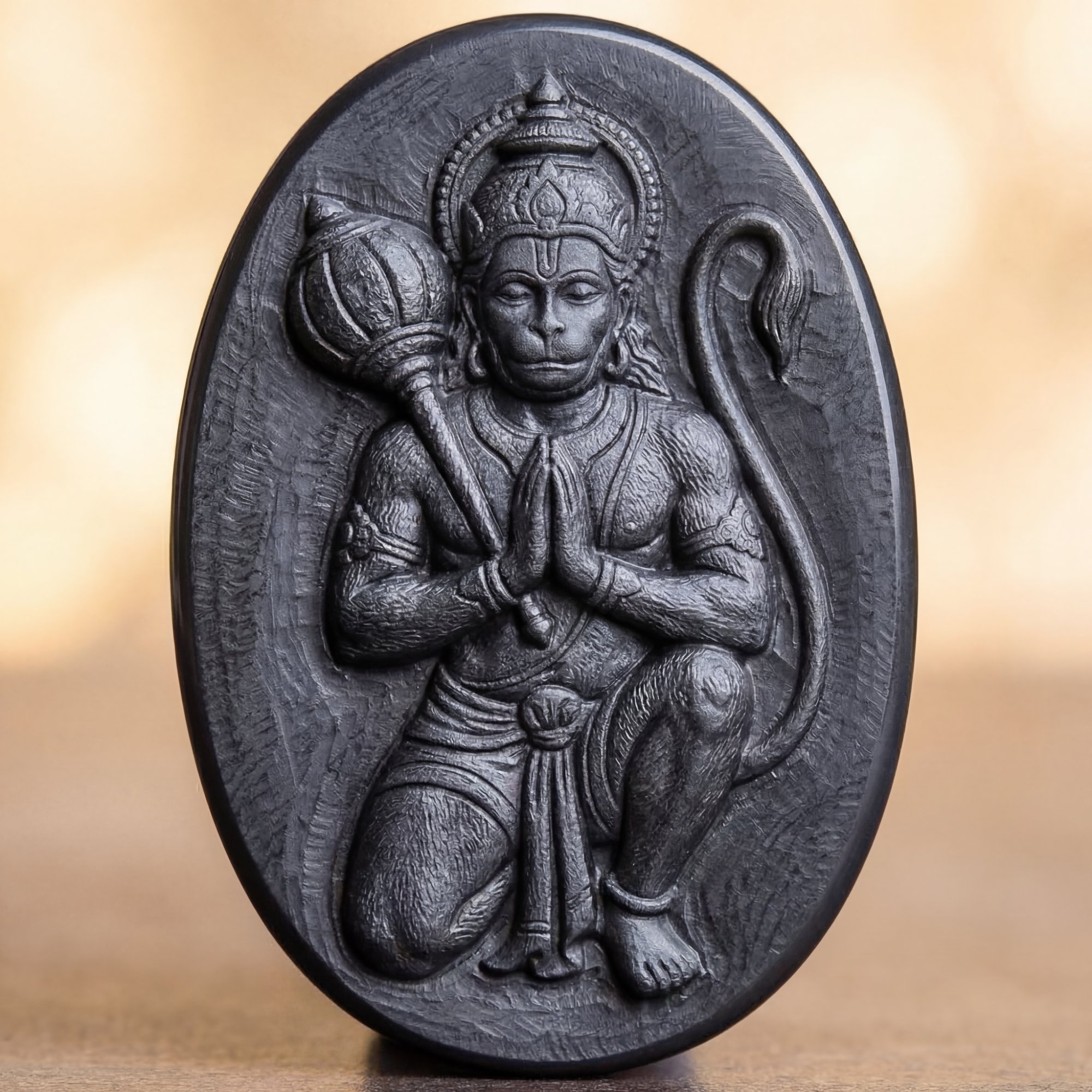 Hanuman stone engraving